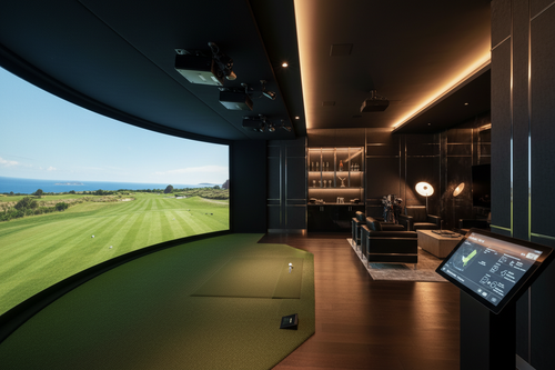 The Luxe Fairways Indoor Golf Simulator Box Suite
